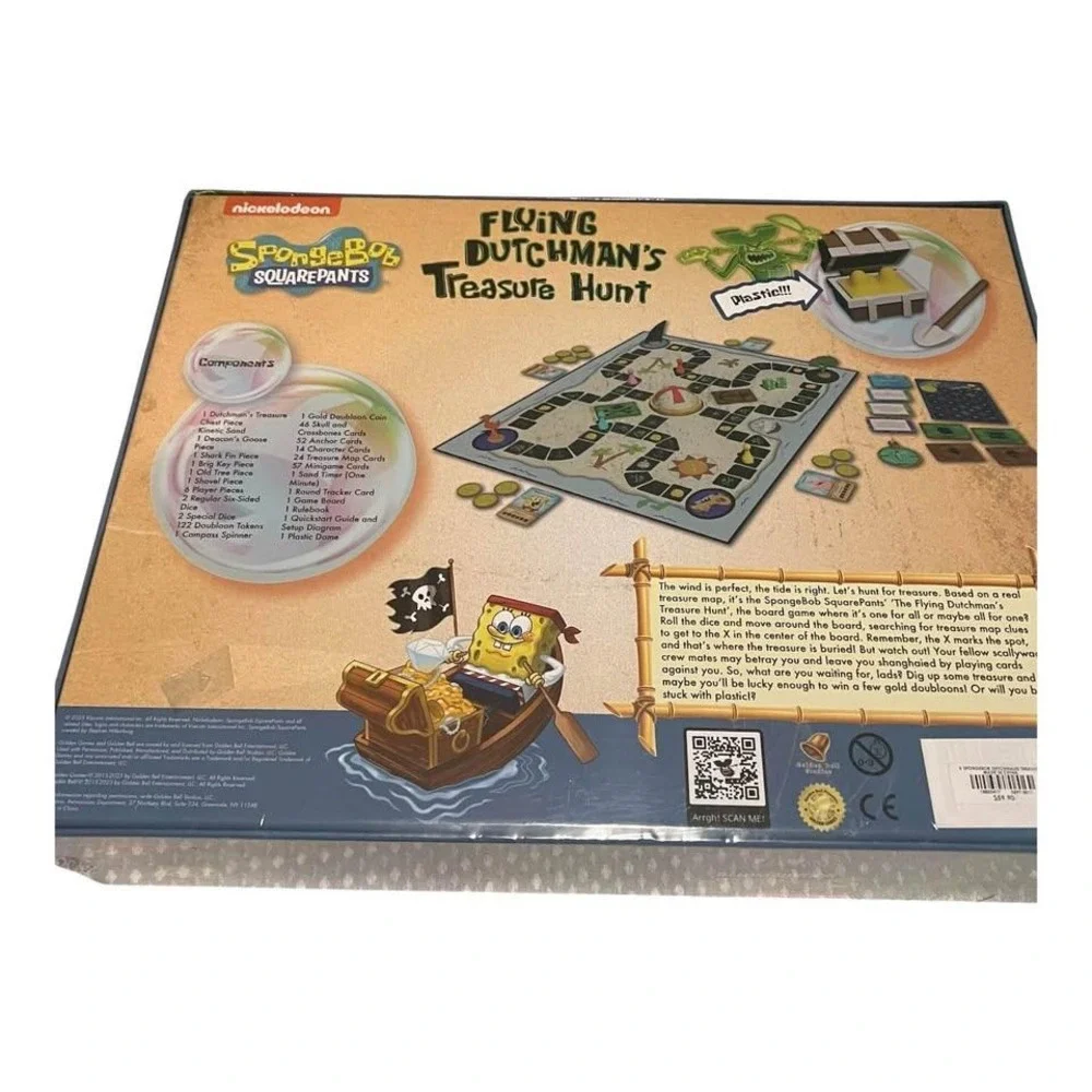 SpongeBob SquarePants Flying Dutchman's Treasure Hunt Game Nickelodeon SEALED